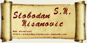 Slobodan Mišanović vizit kartica